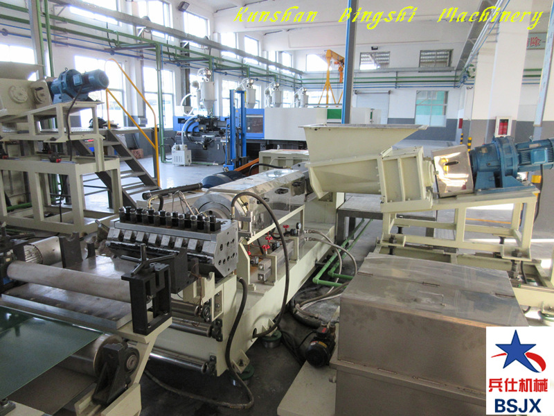 Rubber damping sheet production line